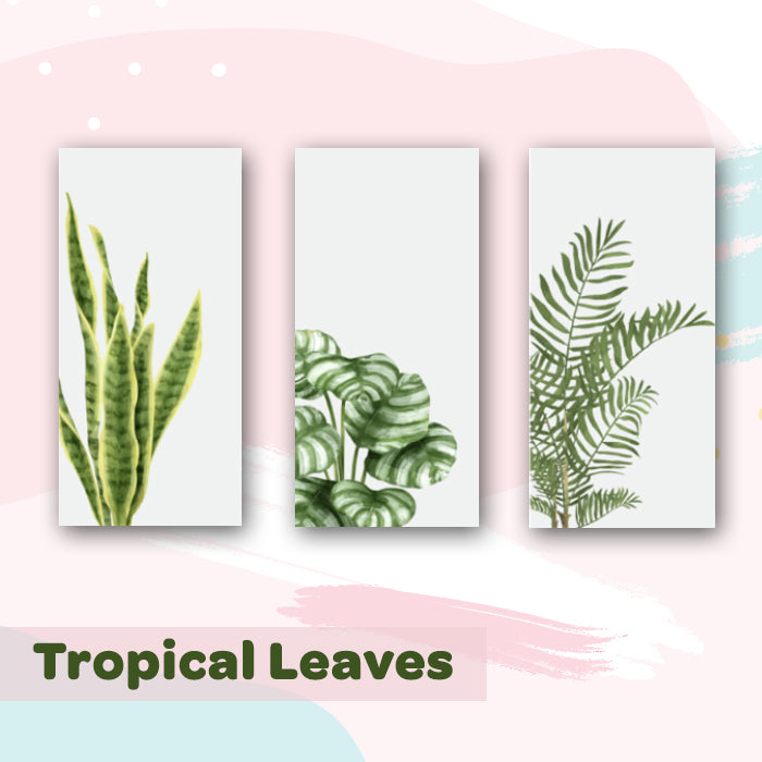 Canvas Wall Art Frame | Tropical leaves