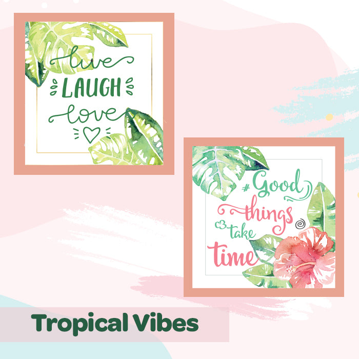Wall Frames | Tropical Vibes Quotes
