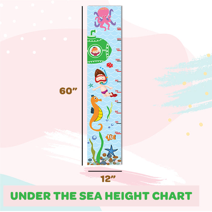 Height Chart Wall Sticker For Kids | Under The Sea