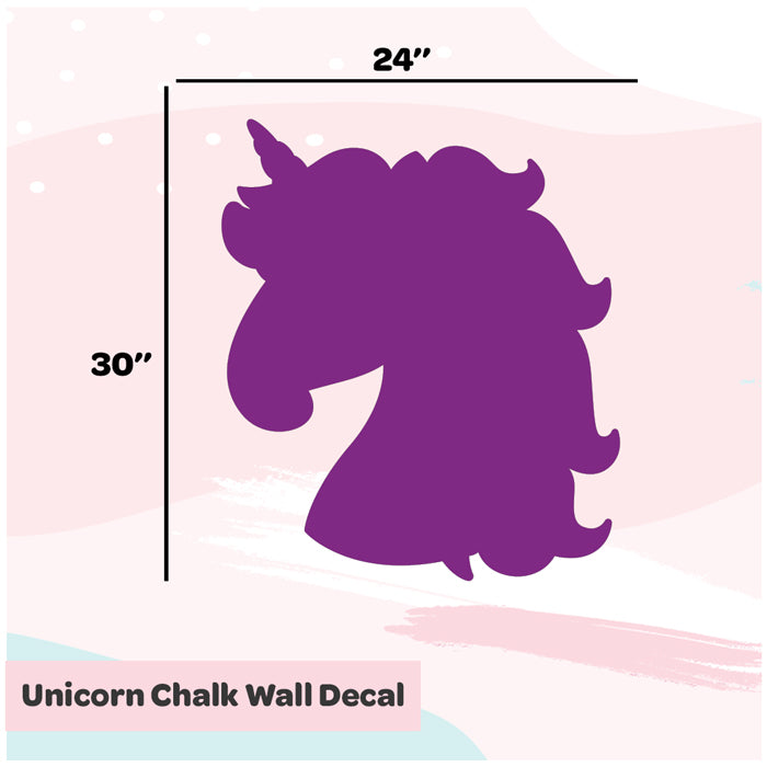 Chalk Wall Decals | Unicorn - Purple