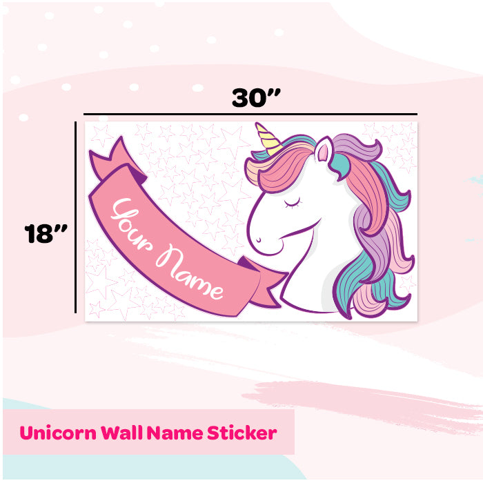 Wall Name Sticker | Unicorn