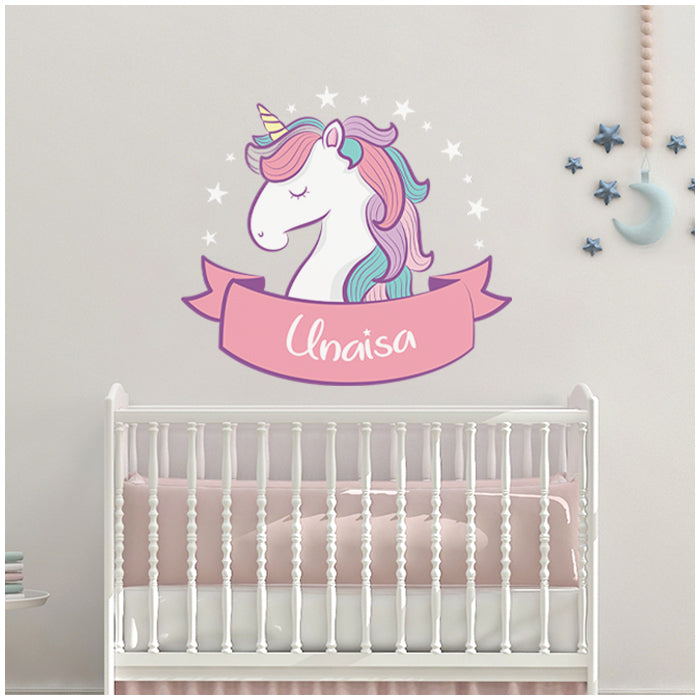Wall Name Sticker | Unicorn