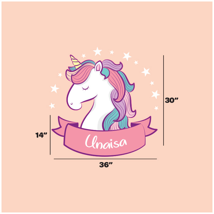 Wall Name Sticker | Unicorn