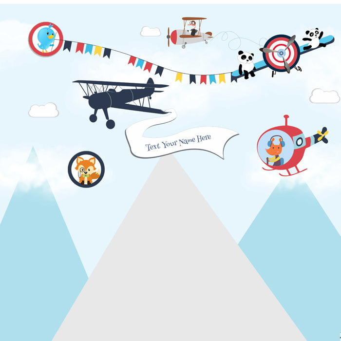 Up & Away on an Aeroplane Wallpaper