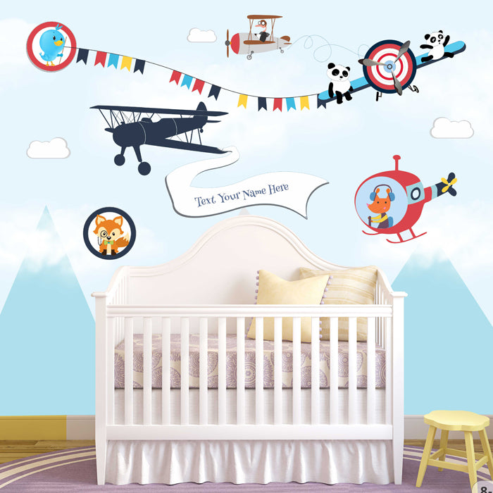 Up & Away on an Aeroplane Wallpaper