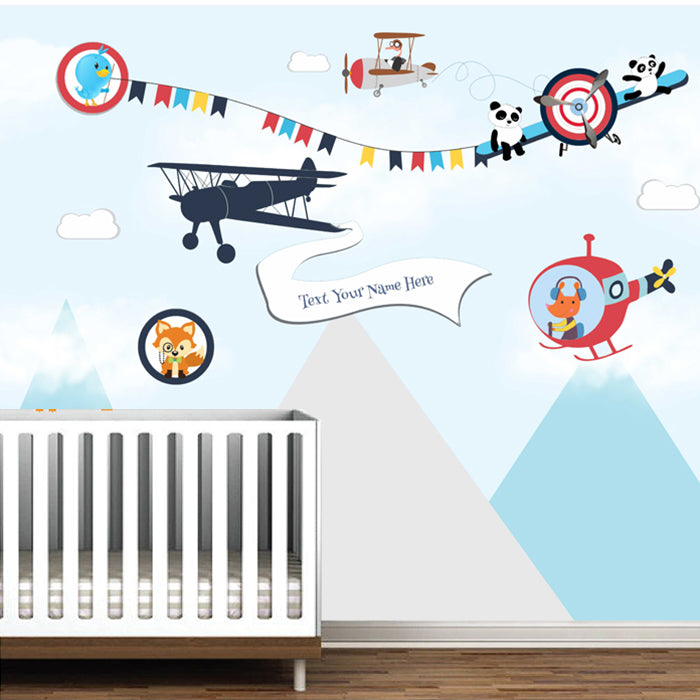 Up & Away on an Aeroplane Wallpaper