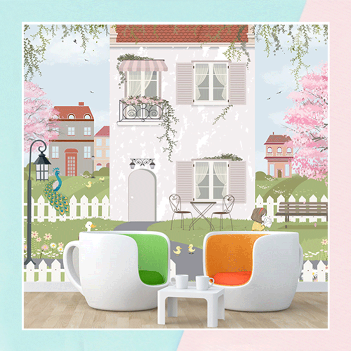 Vintage House Theme Wallpaper