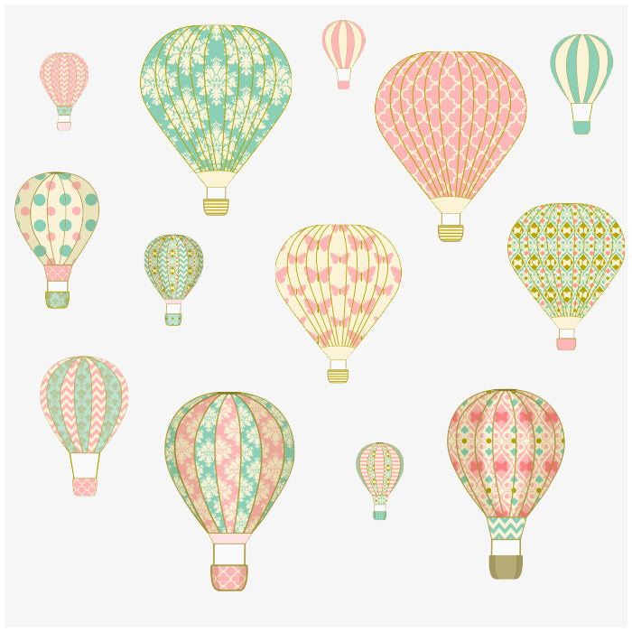 Wall Stickers For Room | Vintage Hot Air Balloon