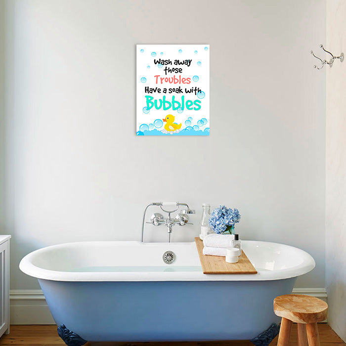 Bathroom Wall Art Frame | Wash Away the Trouble