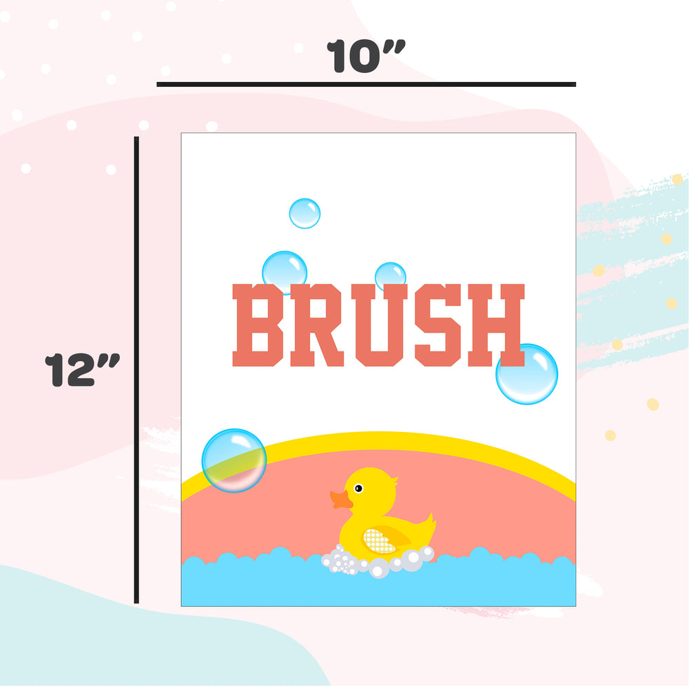 Bathroom Wall Art Frame | Yellow Duckies