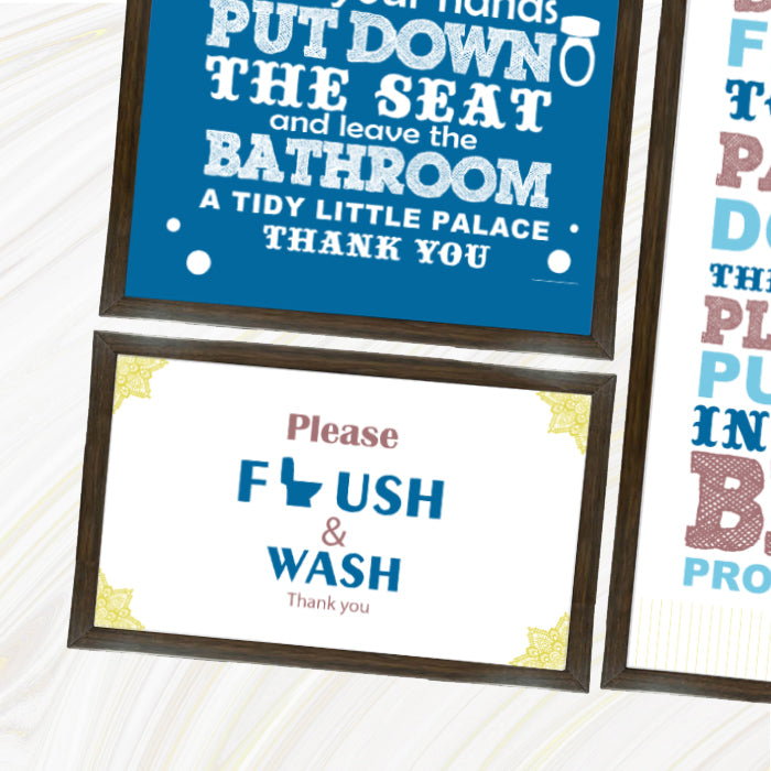 Bathroom Wall Art Frame | Boys Only