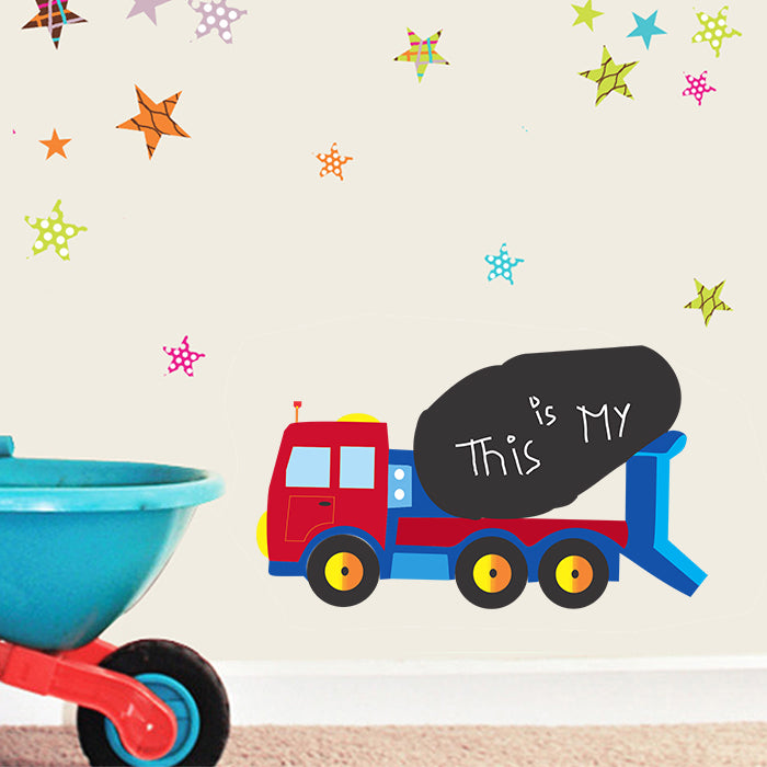 Chalk Wall Decals | Dump Truck