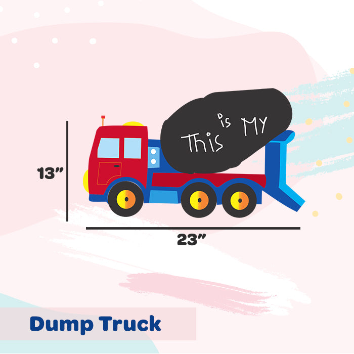 Chalk Wall Decals | Dump Truck