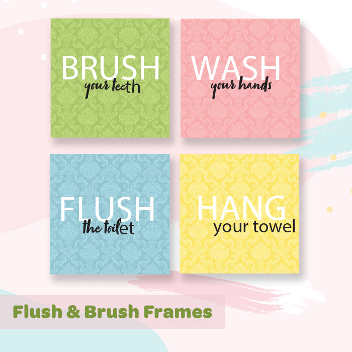 Bathroom Wall Art Frame | Flush & Brush