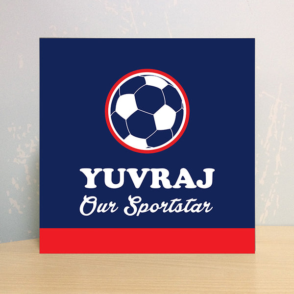 Illuminated Customized Name Canvas | Football