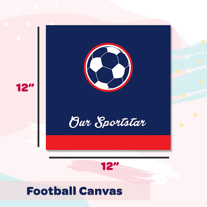 Illuminated Customized Name Canvas | Football