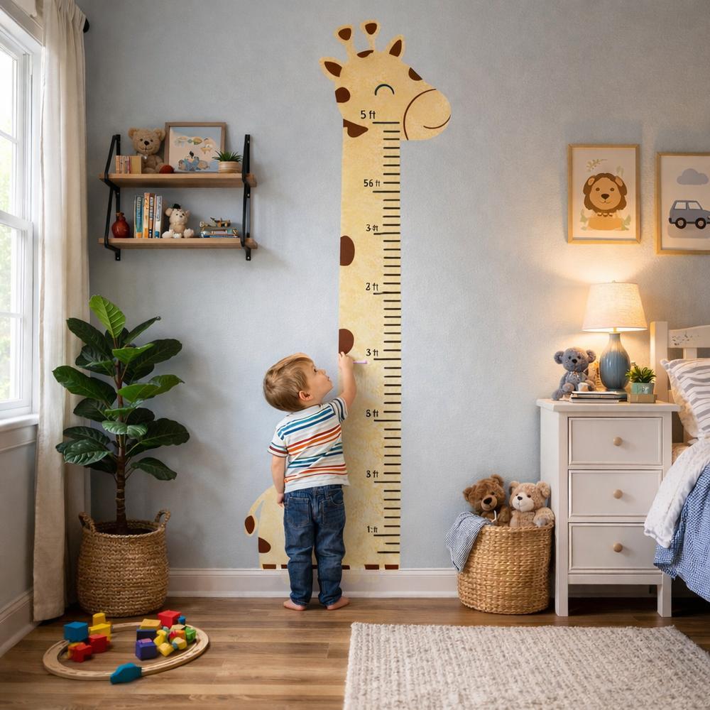Height Chart Wall Sticker For Kids | Giraffe Height Chart