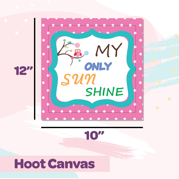 Canvas Wall Art Frame | Hoot Theme