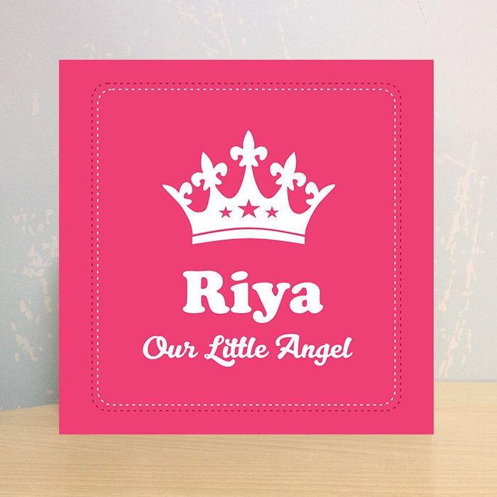 Illuminated Customized Name Canvas | Little Angel
