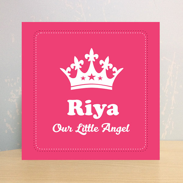 Illuminated Customized Name Canvas | Little Angel