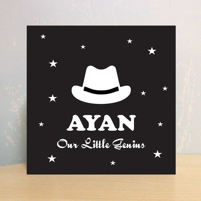 Illuminated Customized Name Canvas | Little Genius