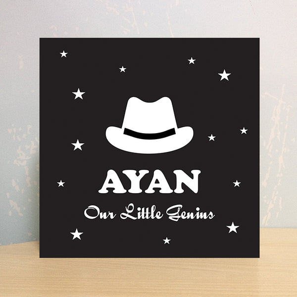 Illuminated Customized Name Canvas | Little Genius