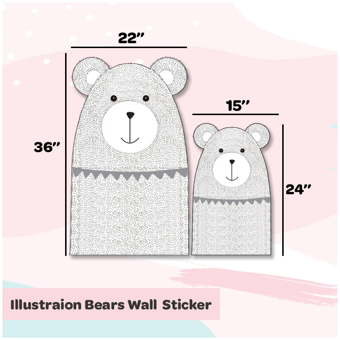 Wall Stickers For Room |  Illustraion Bear