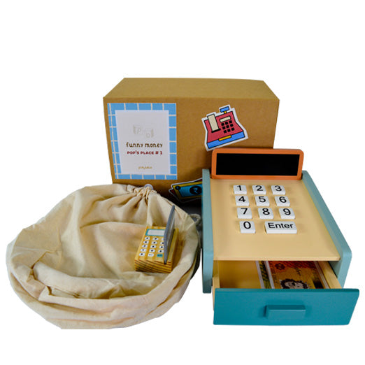 Wooden Toy Set | Funny Money Cashier