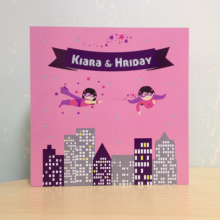Illuminated Customized Name Canvas | Supergirls
