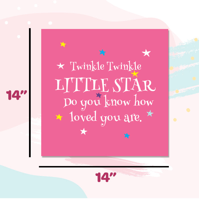 Canvas Wall Art Frame | Twinkle Twinkle