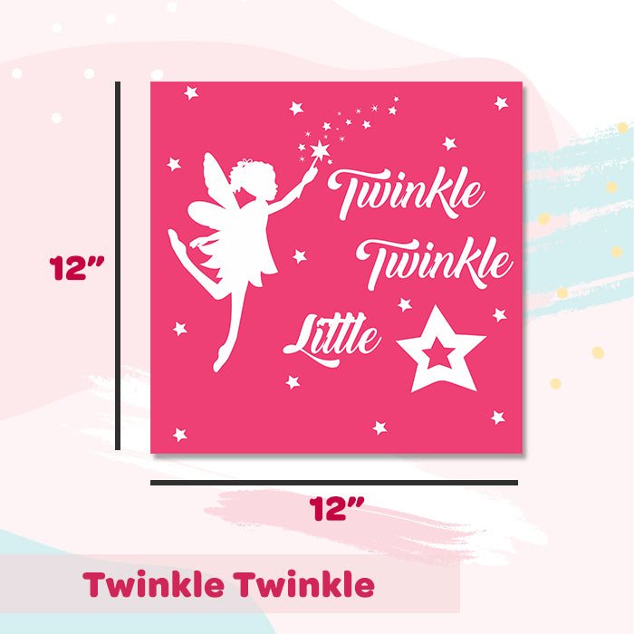 Illuminated Customized Name Canvas | Twinkle Twinkle