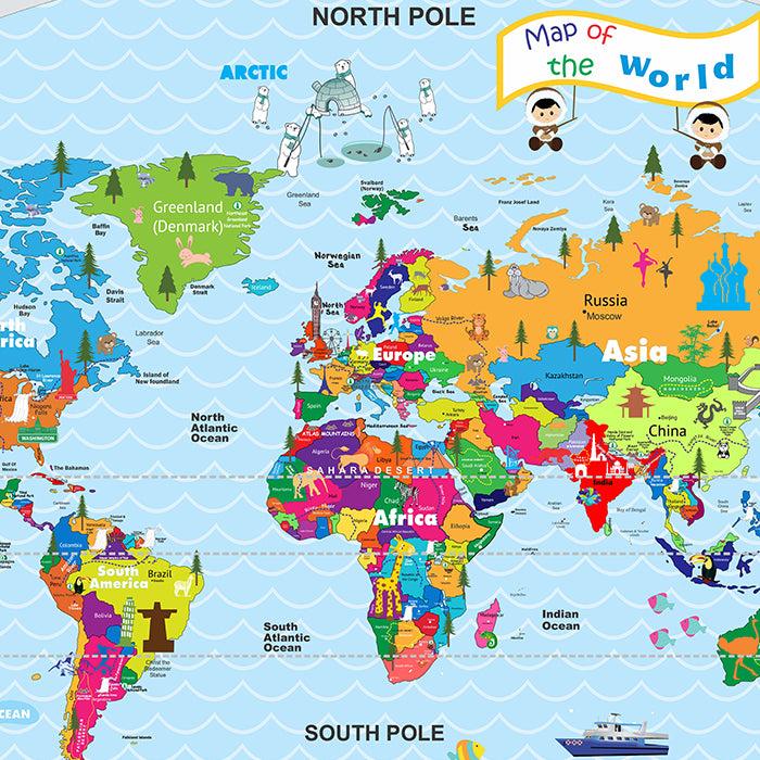 Wall Stickers For Room | World Map