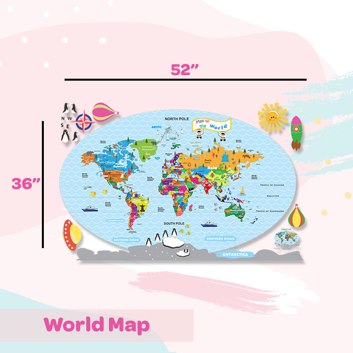 Wall Stickers For Room | World Map